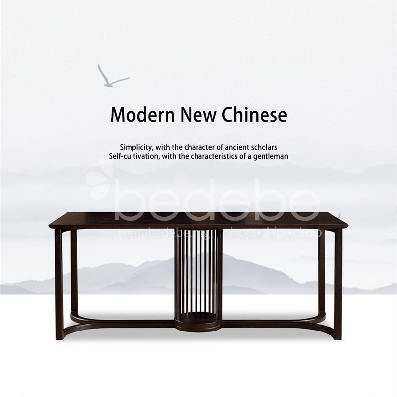 Og Oaya467a029 Tea Table Modern Style New Chinese Ash Wood Black Sandalwood Og Oaya467a029 Tea Table Modern Style, Asian Style Tea Table